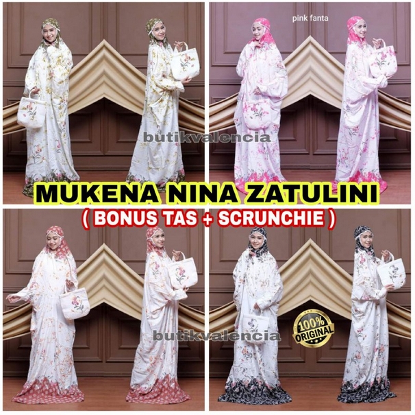 MUKENA DEWASA NINA ZATULINI / MUKENAH / MUKENA TRAVEL / MUKENA JUMBO