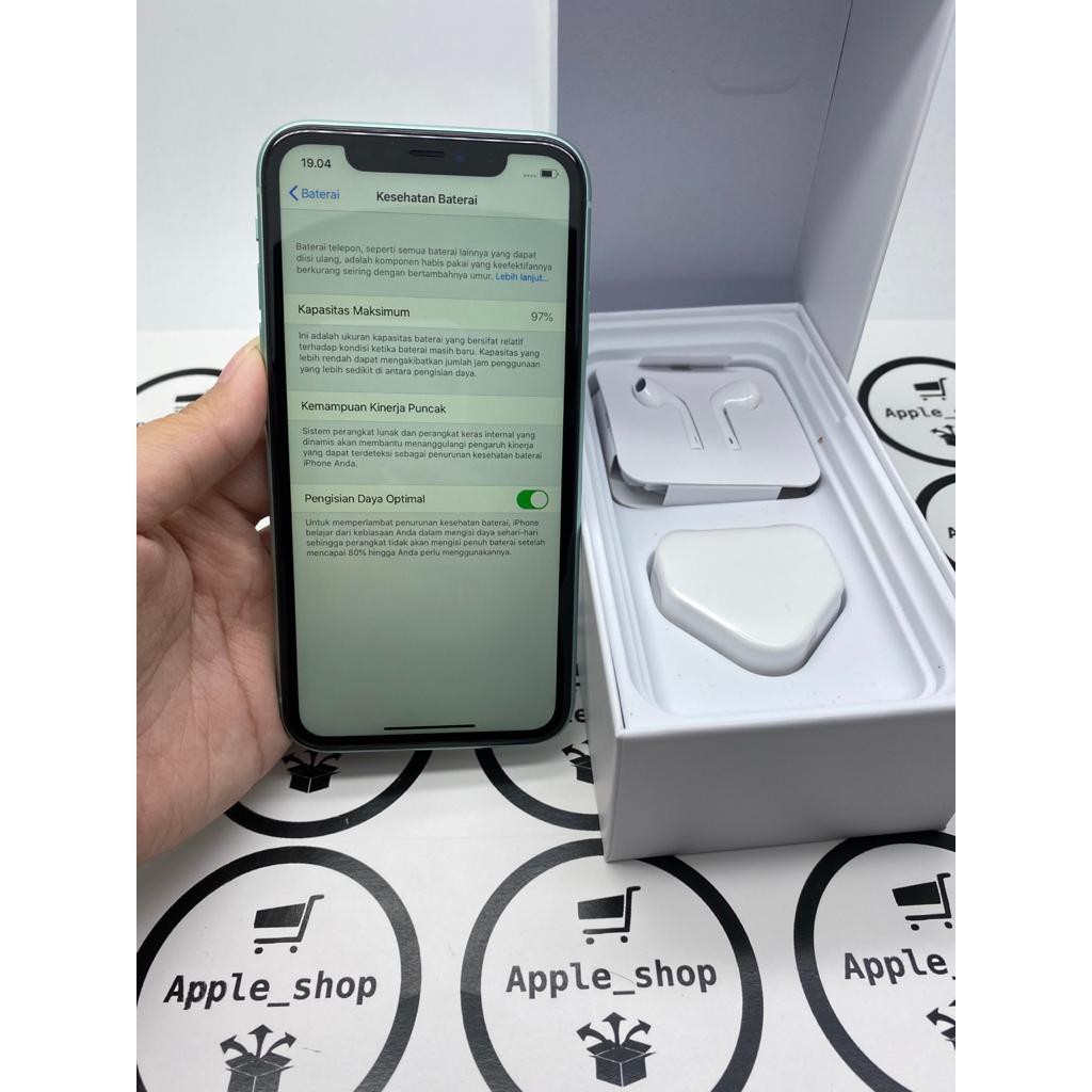 iPhone 11 128gb Green Lcd Original Mulus Original Bukan Refurbish / Rekondisi