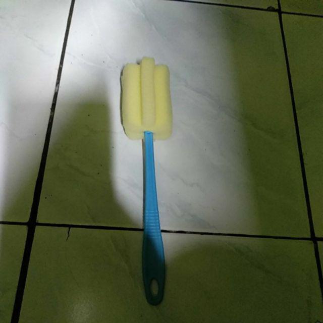Spons Botol Spon Gelas Sponge Tongkat Pembersih Botol / Sikat Botol