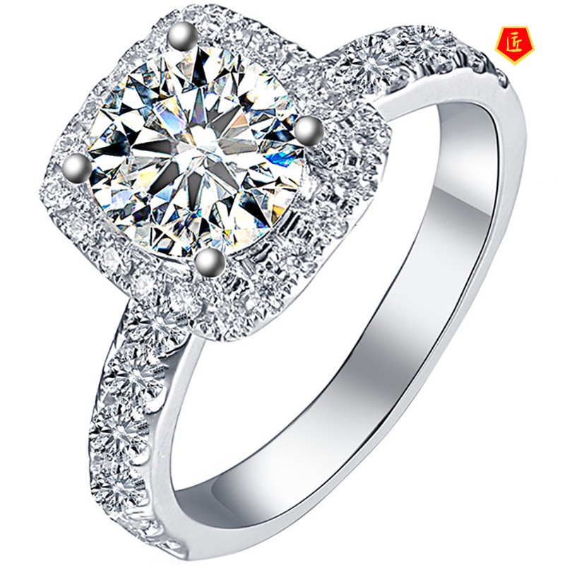 [Ready Stock]Fashion Versatile Moissanite Ring for Women