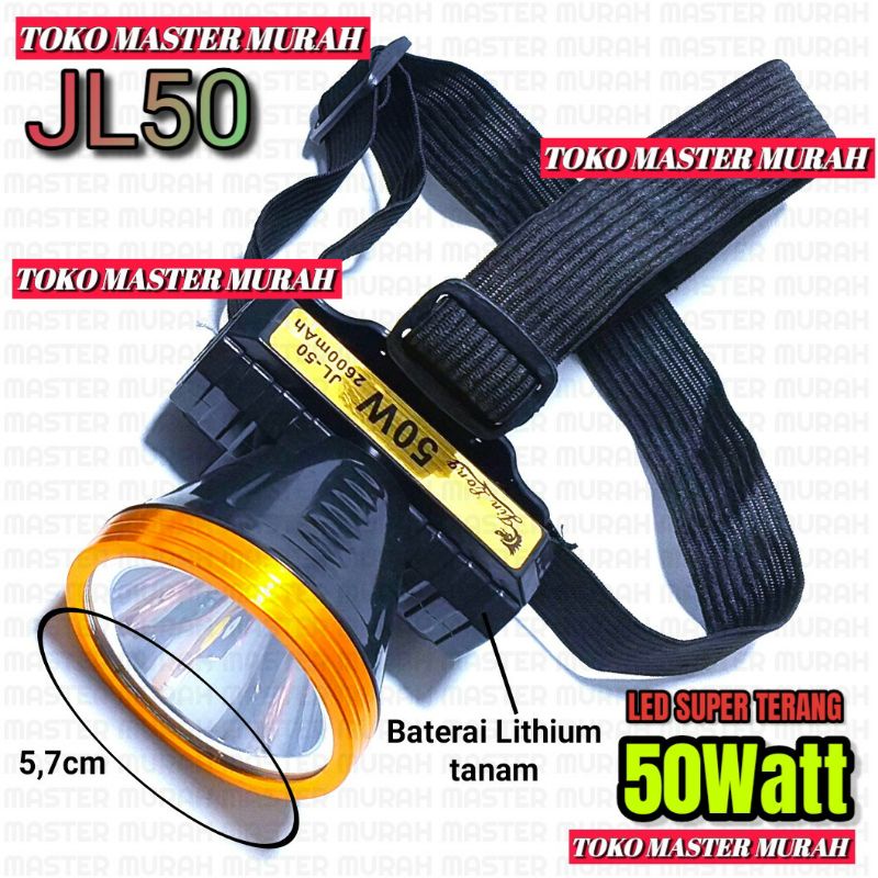 SENTER KEPALA 50WATT 50W HEADLAMP 50 WATT SUPER TERANG