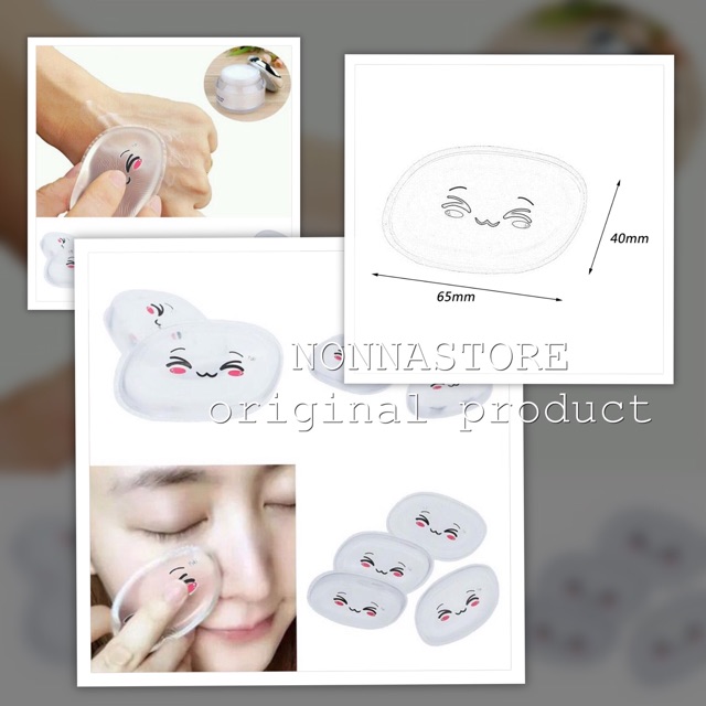 Smile Silisponge / Silicone - Silikon Gel Jelly Puff Spon Bedak Makeup BB Liquid Foundation Japan