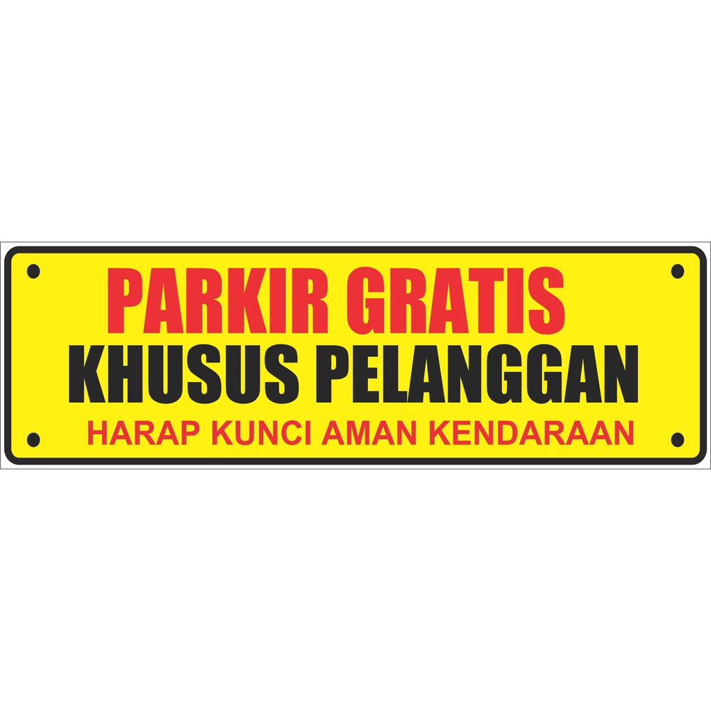 Jual Stiker Parkir Khusus Pelanggan Shopee Indonesia 4978