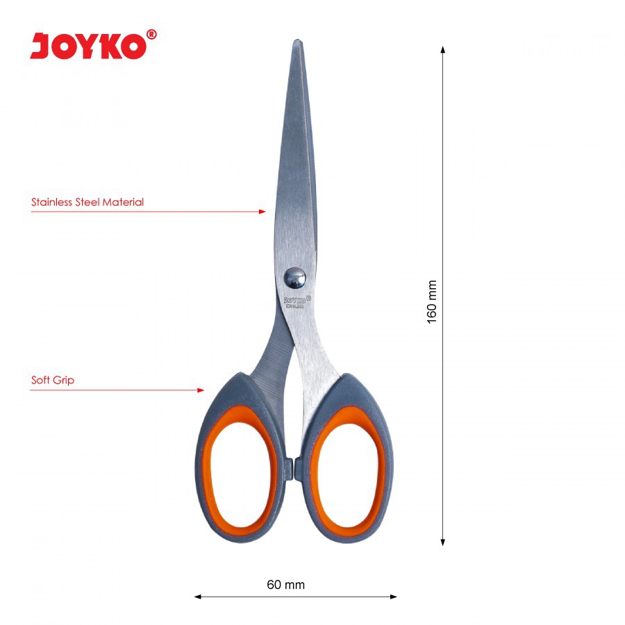 

Joyko Gunting SC-838SG Softgrip Kertas Besar Gagang Empuk SC-838 SC-838SG