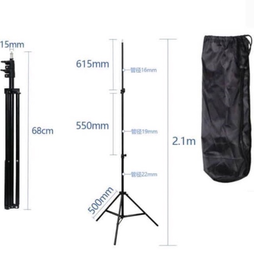 Tripod HP atau handphone 2,1 meter + Pack dus