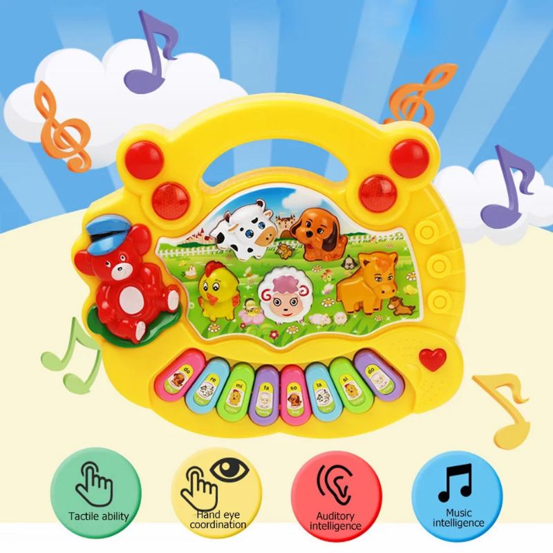 Piano Suara Hewan Anak Mainan Piano Untuk Anak - Anak Mainan KeyBoard Lucu