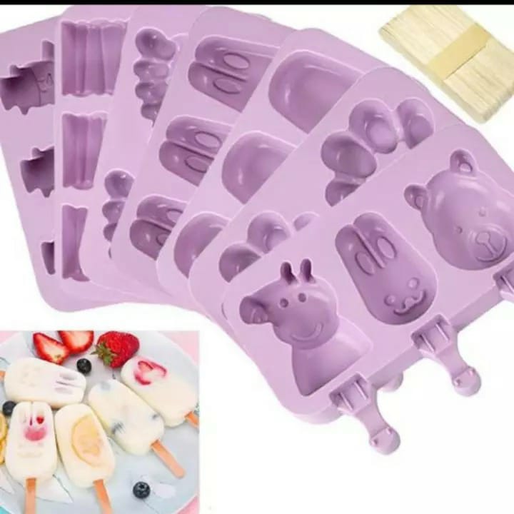 CETAKAN ICE CREAM / JELLY AGAR AGAR SILIKON KARAKTER