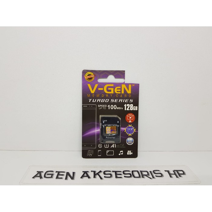 Sale Memory Card V-Gen 128Gb Turbo Series Class 10 Full Mmc Msd Original Terbatas