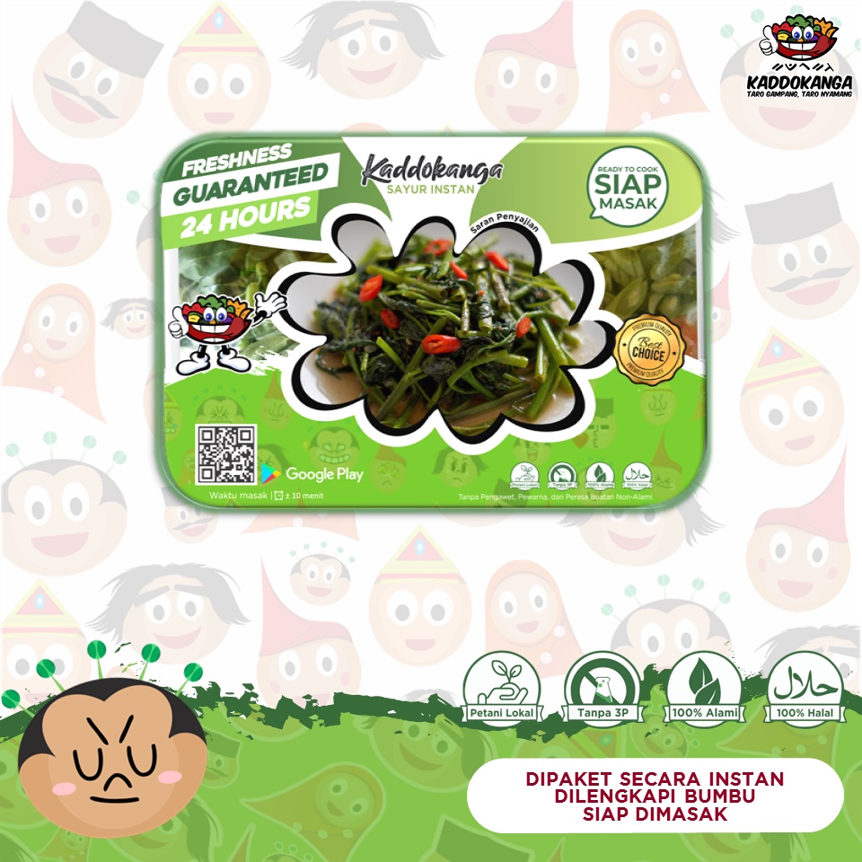 

Sayur Tumis Cah Kangkung Instan