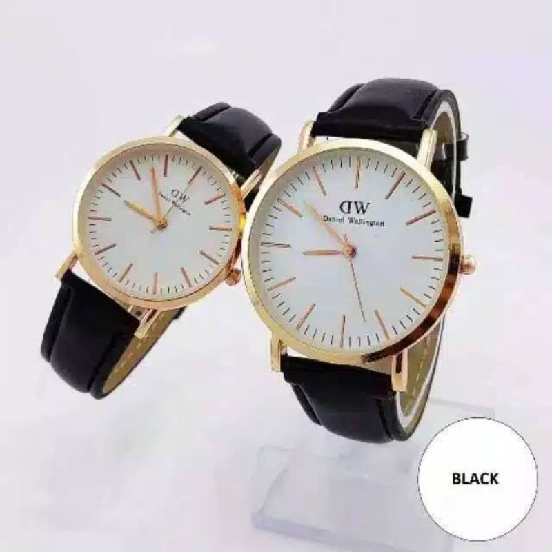 Jam tangan couple Jam tangan kulit cewek  cowok