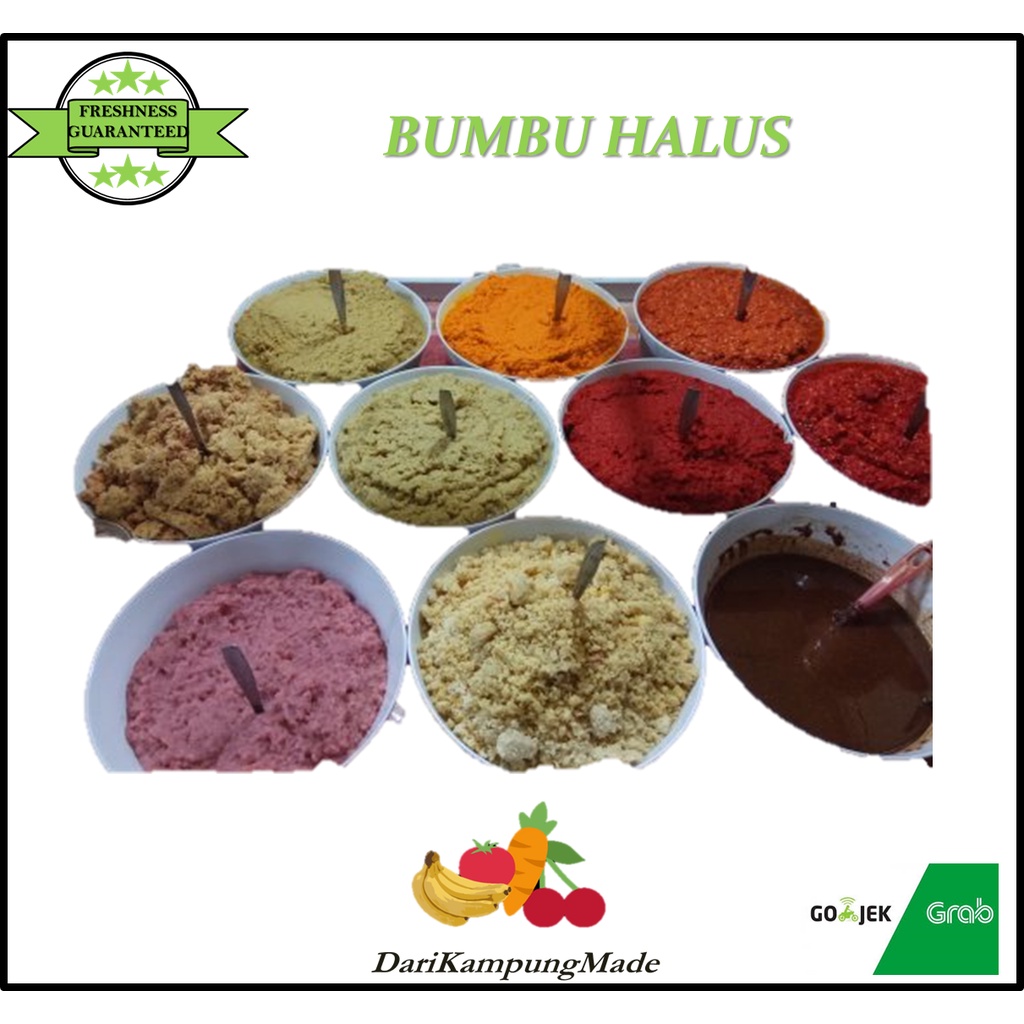 

GRAB / GOJEK ONLY / BUMBU HALUS / BUMBU JADI / REMPAH REMPAH / DIJUAL PER PACK