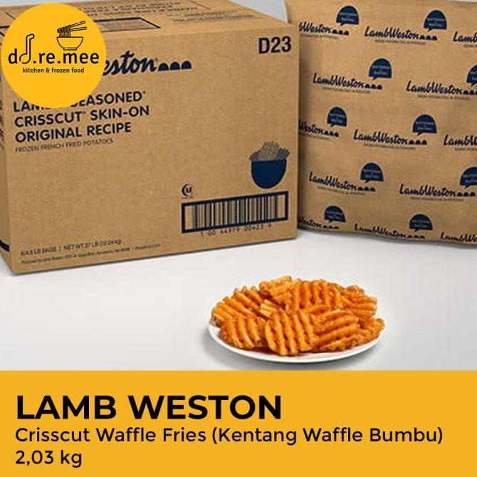 

windytriastuti13 LAMB WESTON - Crisscut Waffle Fries (Kentang Waffle) / Kentang Goreng TERLARIS TERPERCAYA ORIGINAL