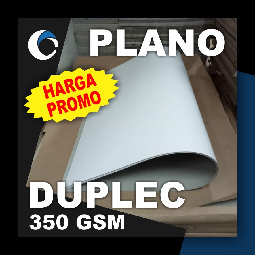 

KERTAS DUPLEC 350 GSM Uk [ PLANO ] 79 cm X 109 cm ( 5 LEMBAR )