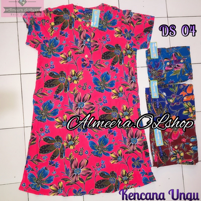 Daster kencana ungu ld 120 dan pb 110 busui 04