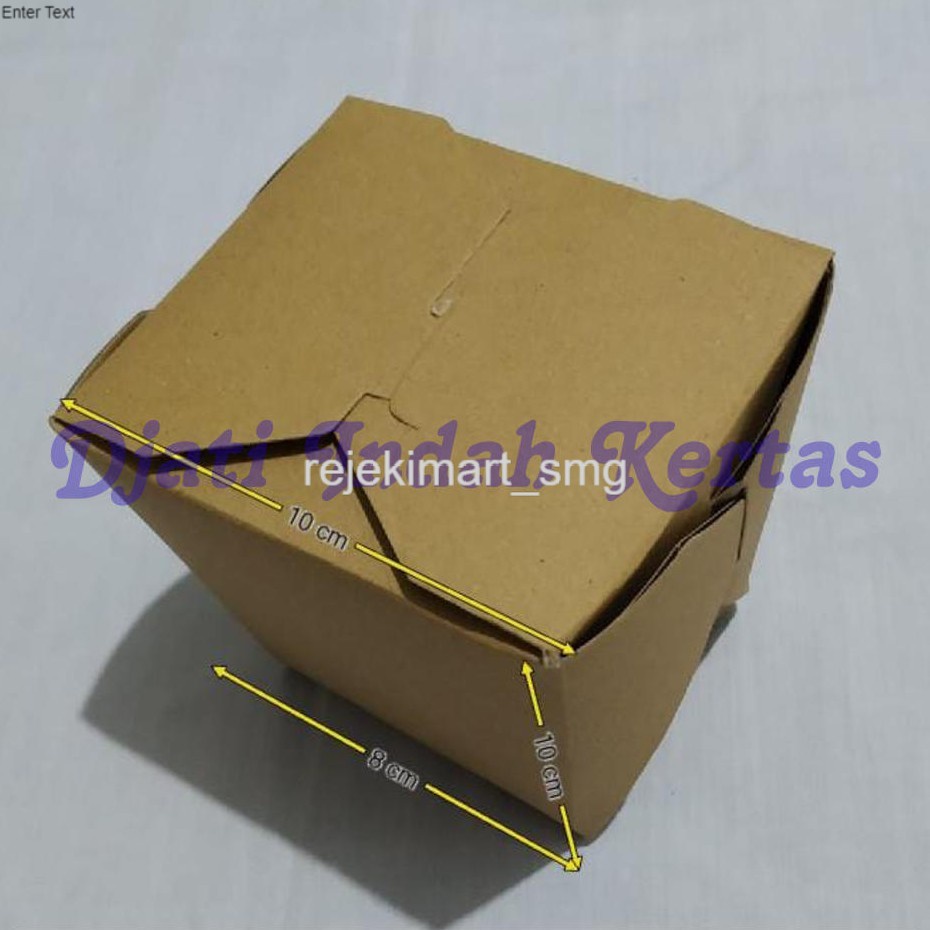 

TERMURAH !!! Kardus Food Pail / Dus Coklat ( Uk. 10x10x8 ) Isi 50pcs
