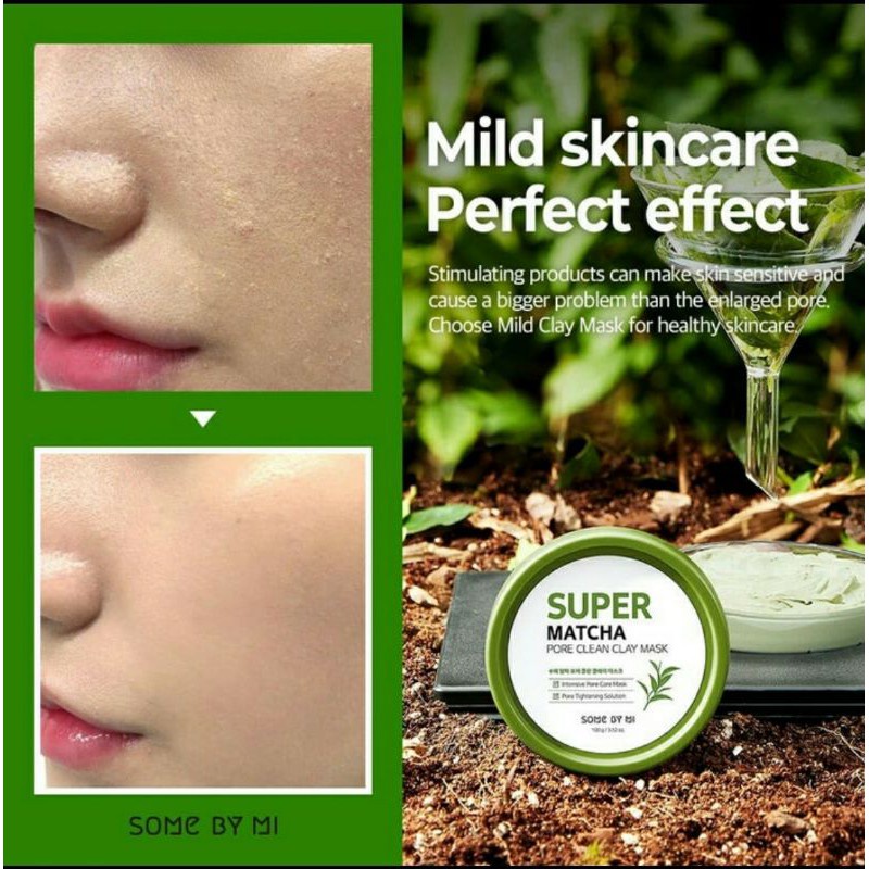 SOME BY MI Super Matcha Pore Clean Clay Mask 100GR Original Korea