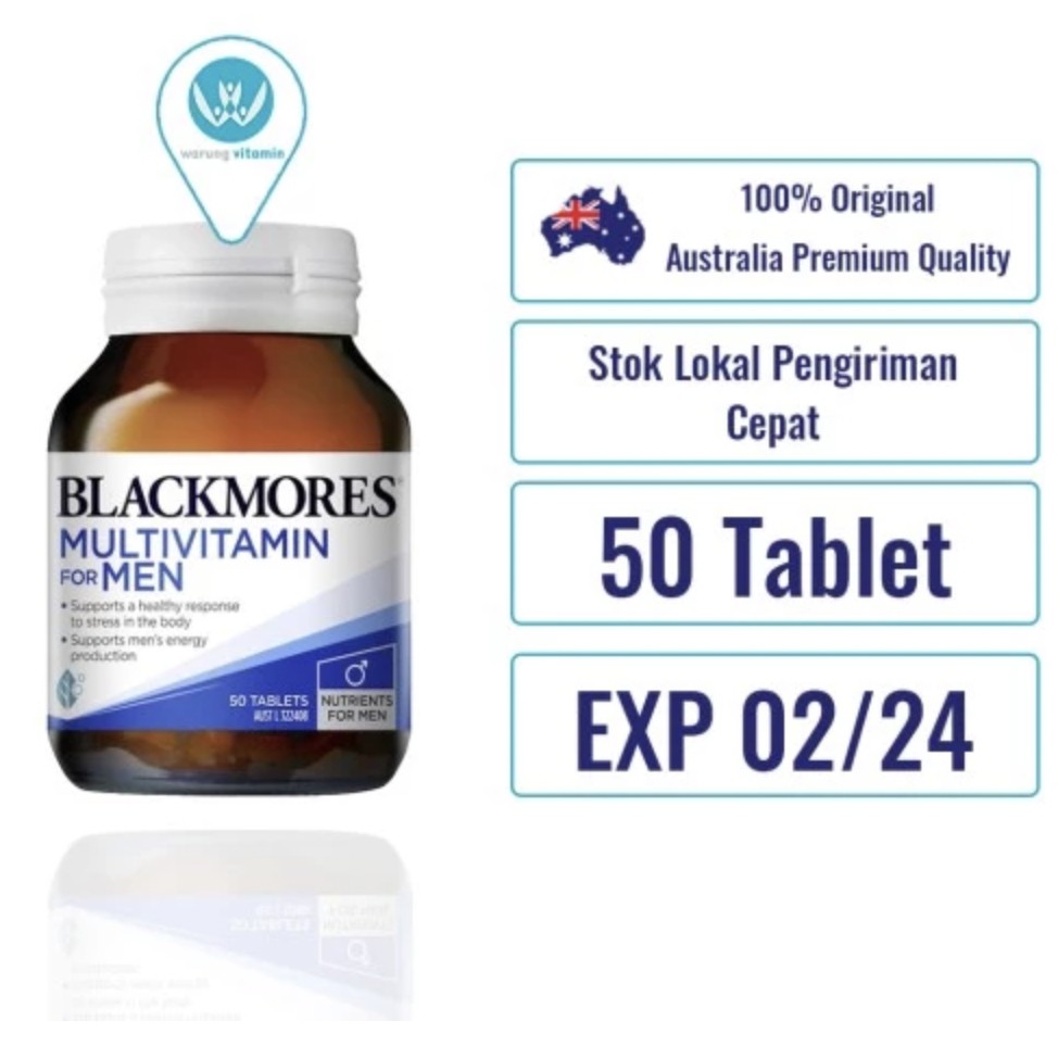 Blackmores Multivitamin for Men 50 Tablet Vitamin Untuk Pria