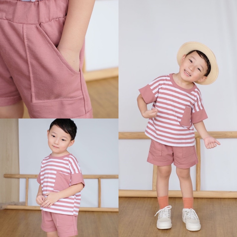 FURY STRIPE COUPLE SERIES Baju Anak Laki Perempuan Main