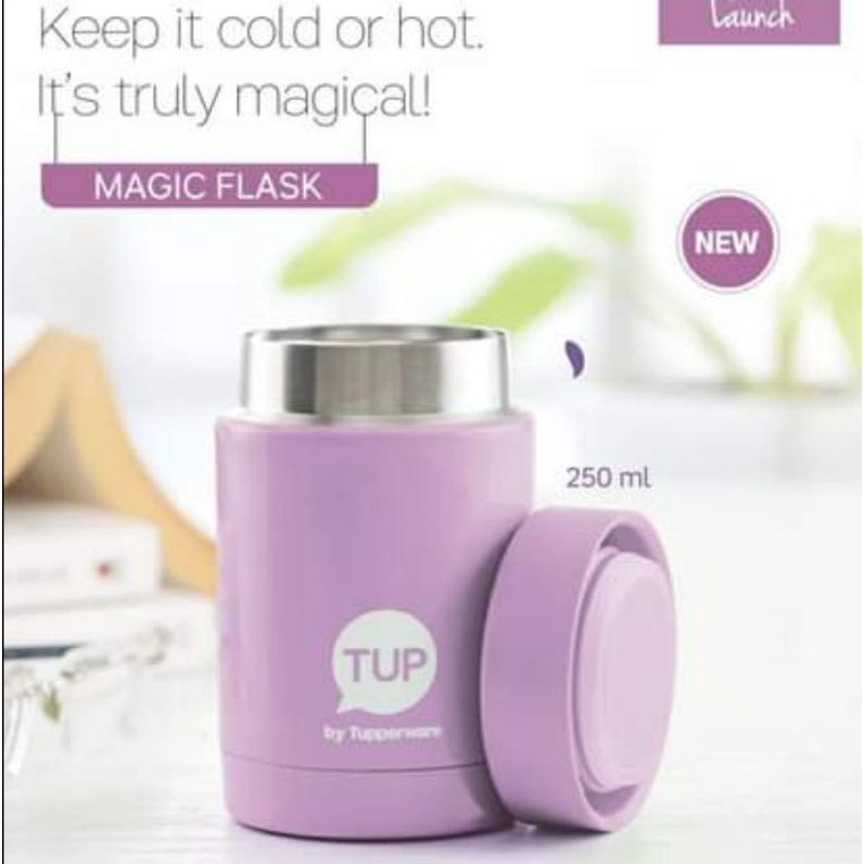 Tupperware Mini Thermos Magic Flask 250 ml Stainless Steel // Thermal Flask Termos Es Kopi Susu Coff
