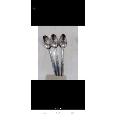 1set 3 pcs sendok makan dan 3 pcs garpu bahan stainless