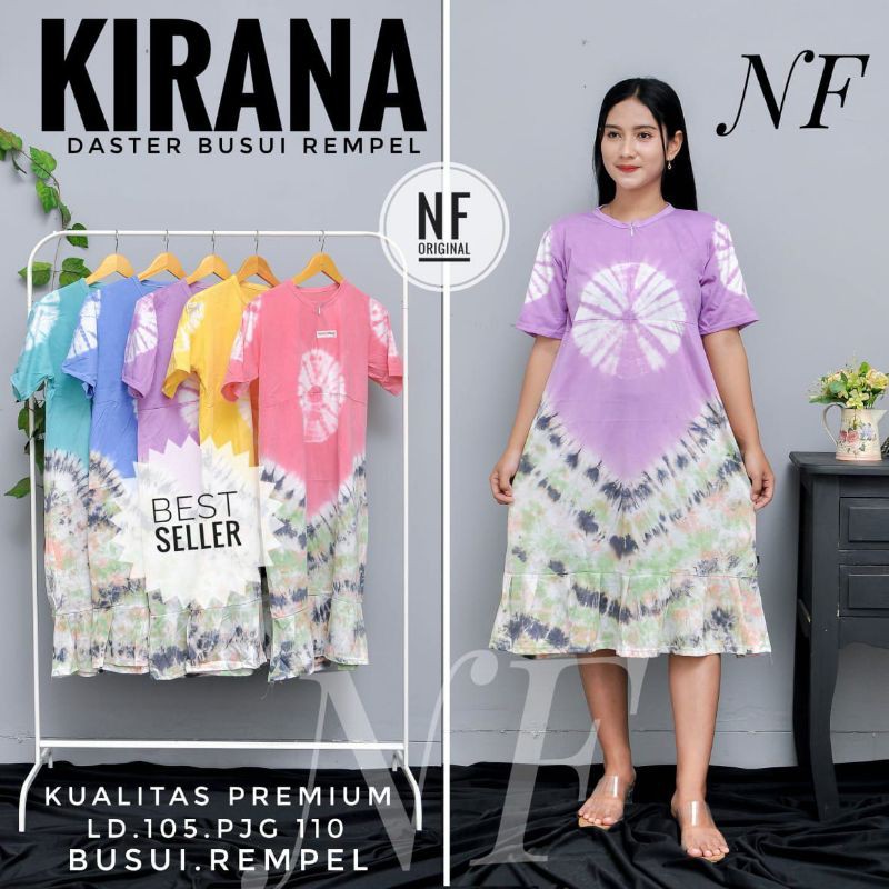 (COD) daster rempel kirana-daster kaos-daster busui/daeter bumil/daster kaos tebal premium