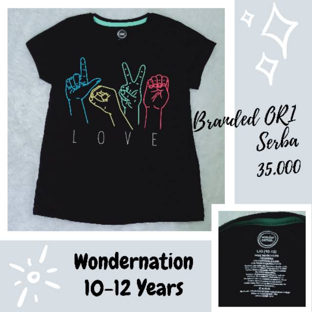 100% Ori *NO RIJEK* wonder nation baju anak branded murah kaos anak murah fashion anak