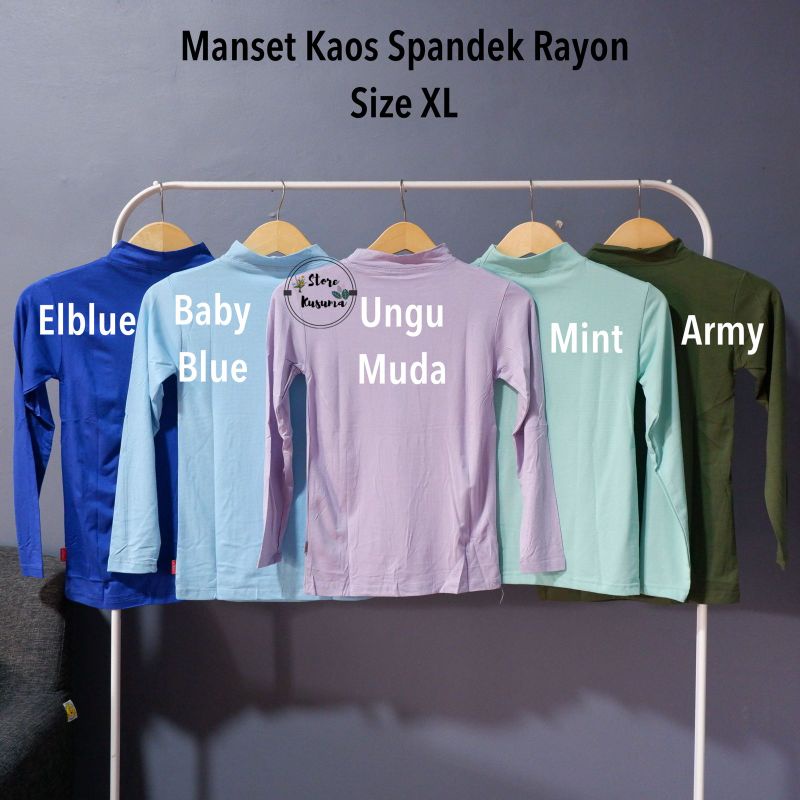 Manset Baju Size XL LD 79-88  bahan spandek rayon