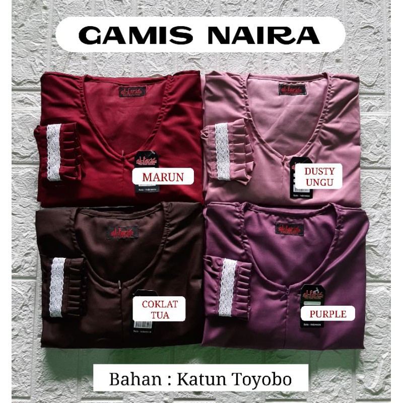 Gamis Toyobo List Renda Import Quality, Gamis Naira by Al Faris