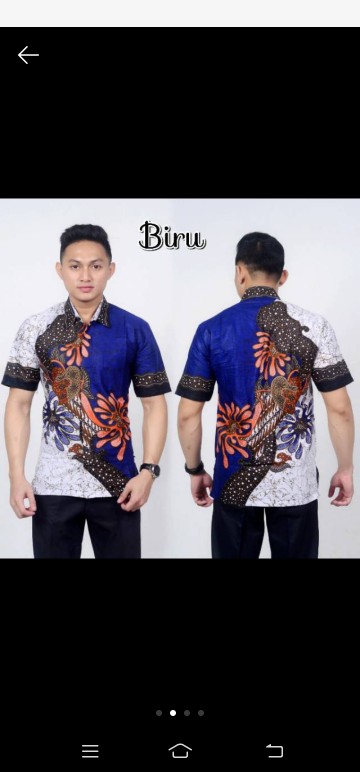 Kemeja Pria Batik Motif Sekar Jagad