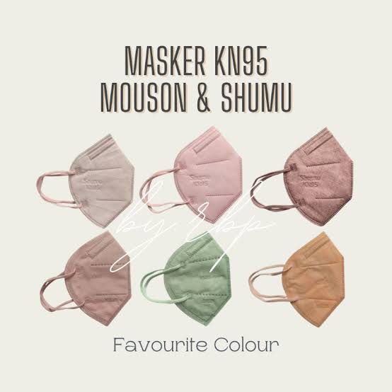 Masker Mouson KN95 Pro Exclusive  isi 10 Masker //Kn95 Warna // Emboss MOUSON