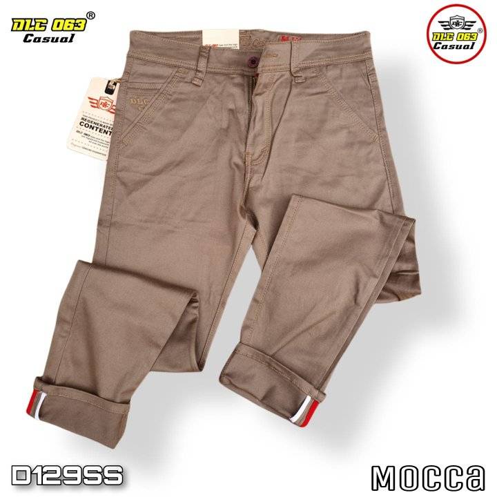 Promo Celana Kanvas Kasual Pria Panjang Model Stretch Slimfit Original DLC063 // Celana Cardinal Slimfit