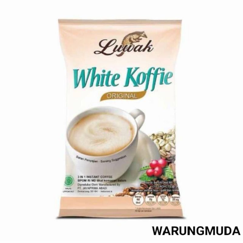 

Kopi Instan LUWAK WHITE COFFE 20gr