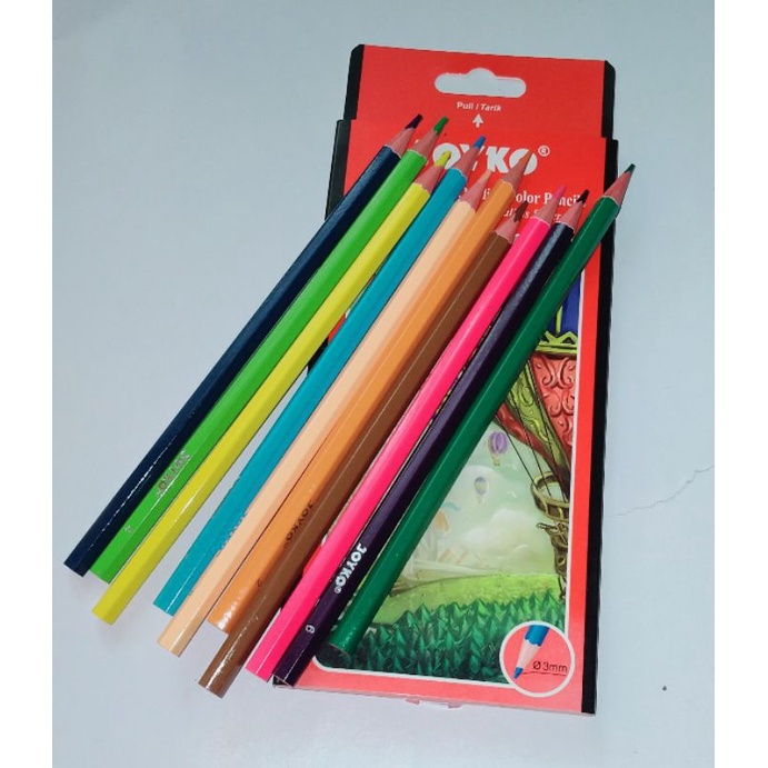 

Pensil Warna joyko Variasi Panjang dan Pendek Isi 12 pensil