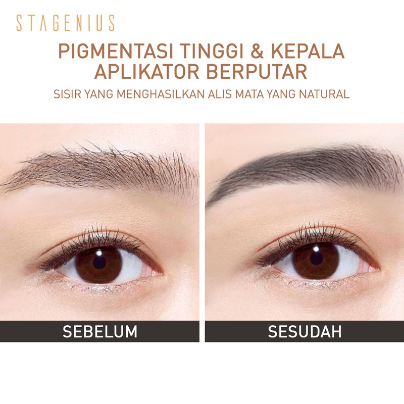 (READY &amp; ORI) Stagenius All Ready Eyebrow Pencil Pensil Alis SG26 SG 26