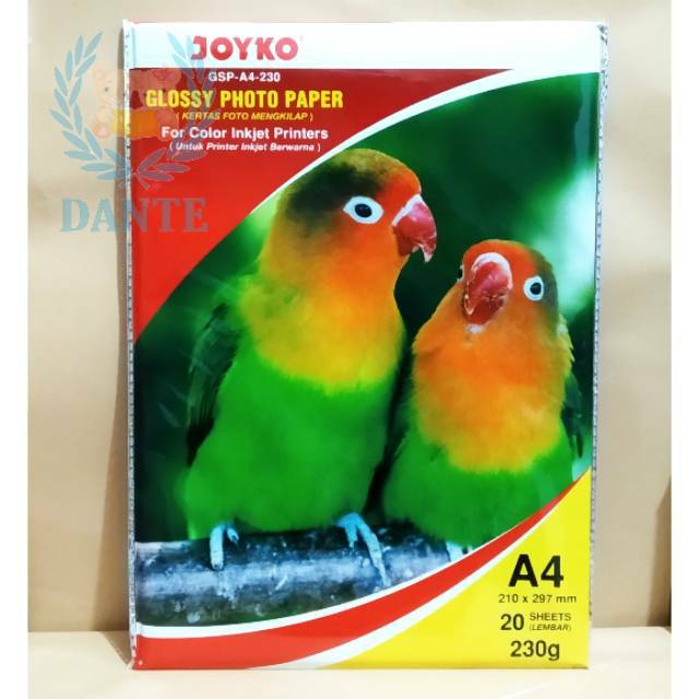 

Kertas Foto Glossy Photo Paper Joyko GSP A4 230