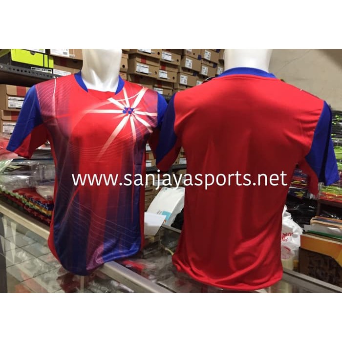 Unik  BAJU YONEX IMPOR 219 MERAH BIRU