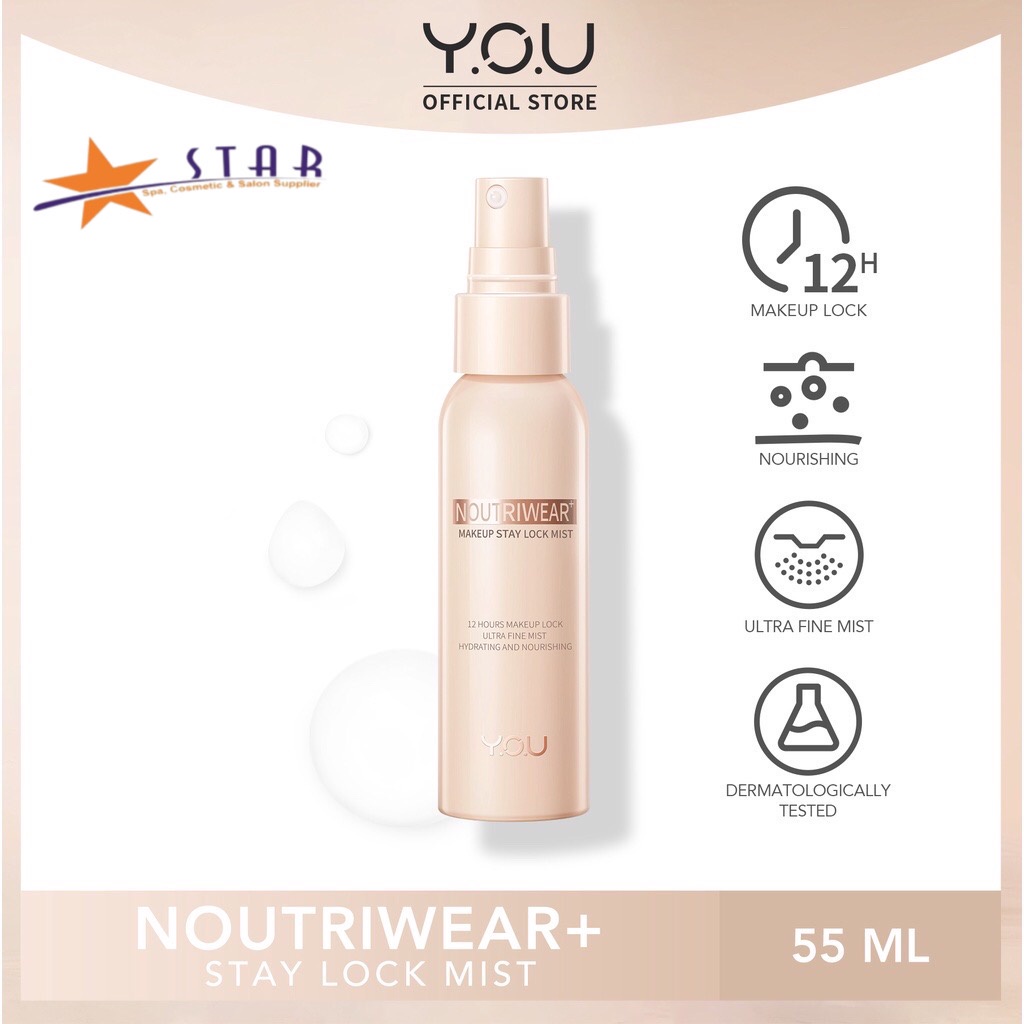 YOU Noutriwear+ Makeup Stay Lock Mist | Face Mist you | Setting spray you