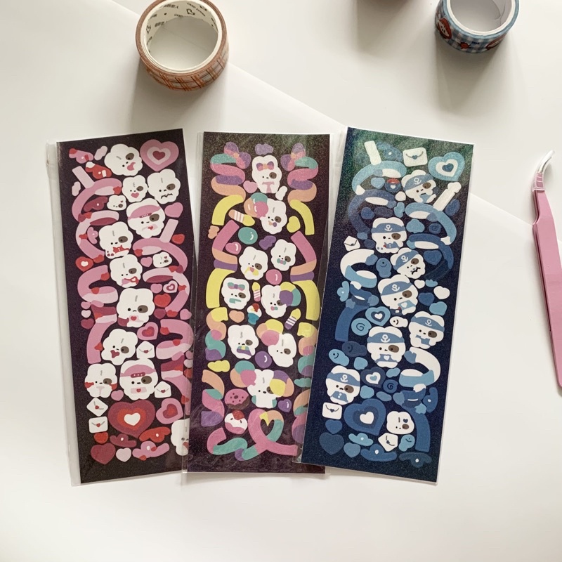 

sticker korea confetti deco photocard glitter readystock