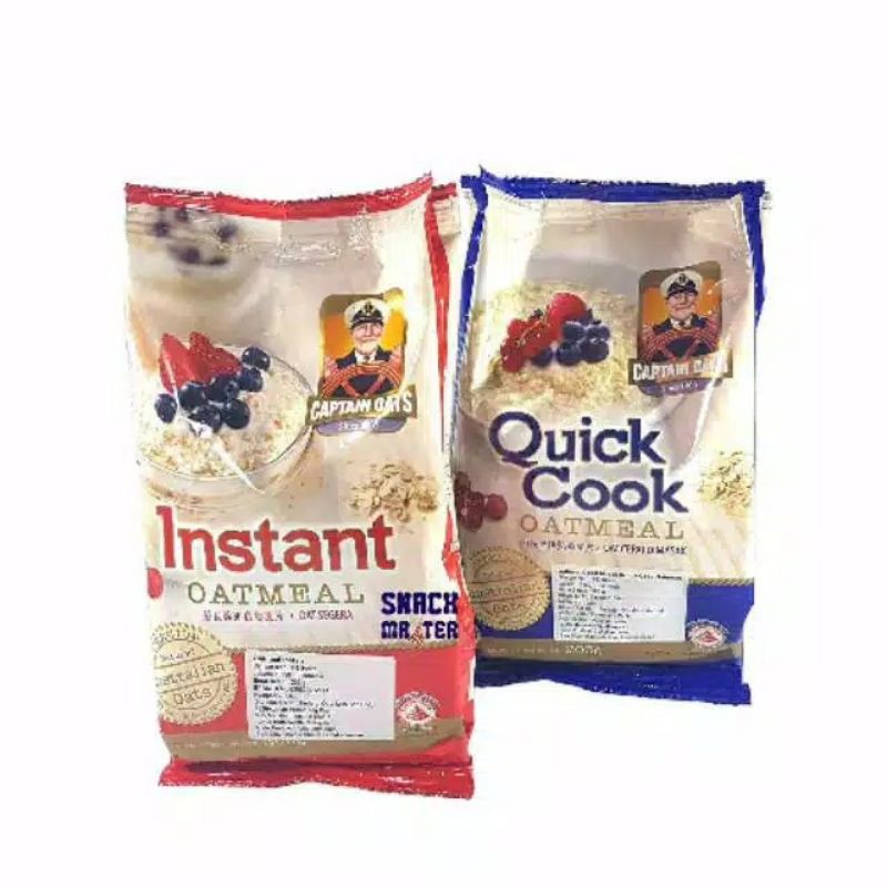

OATMEAL / OATS / QUAKER OAT/ CAPTAIN 800 GR + 200 GR (1KG) / INSTANT / QUICK COOK