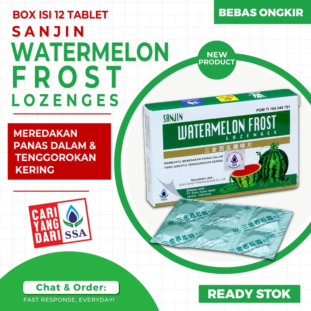 Sanjin Watermelon Frost Lozenges