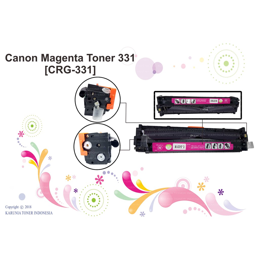 Cartridge Compatible Toner Color Canon CRG131 331 731 LBP7100 LBP 7100 Magenta