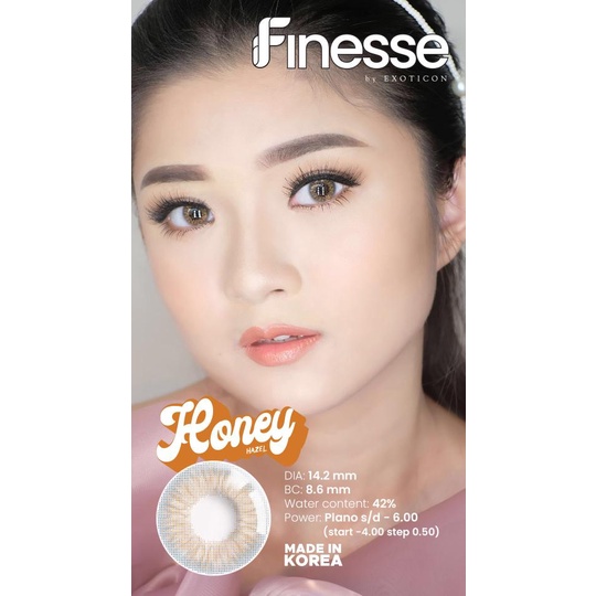 SOFTLENS  X2 FINESSE HONEY/HAZEL (-050 S/D -600) 14.2 MM BY EXOTICON