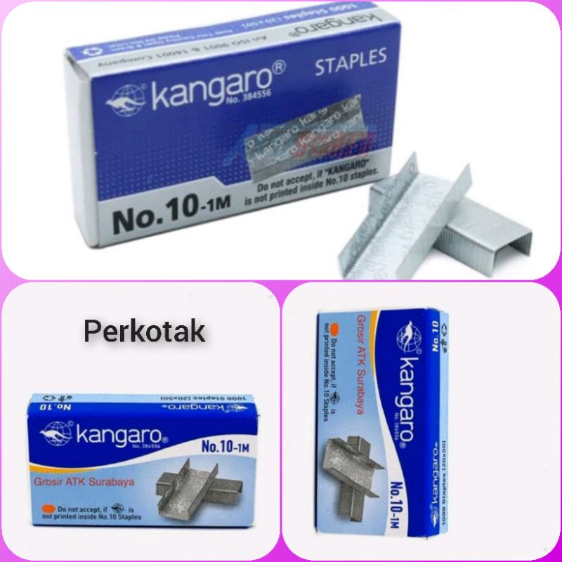 

isi Staples kangaro No 10 / per pcs
