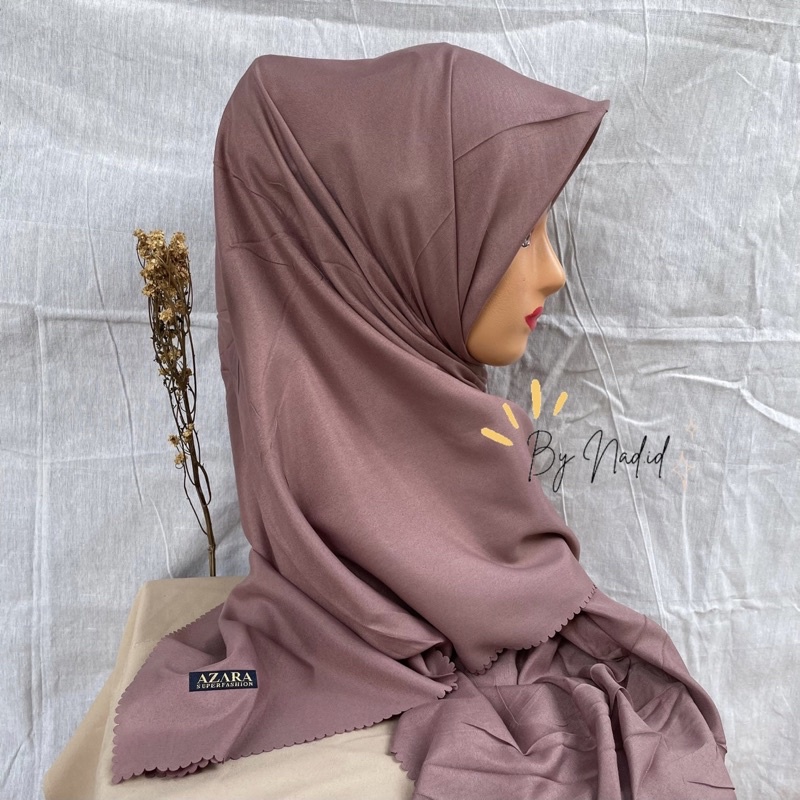 HIJAB POLOS SYAR’I AZARA OSKARA VOAL LASERCUT