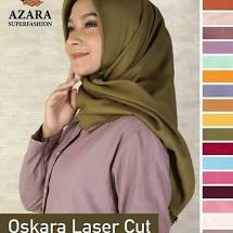 (COD) Segiempat Oskara Lasercut / Square Cutting Laser / Hijab Segiempat Azara Oskara Lasercut Murah-1