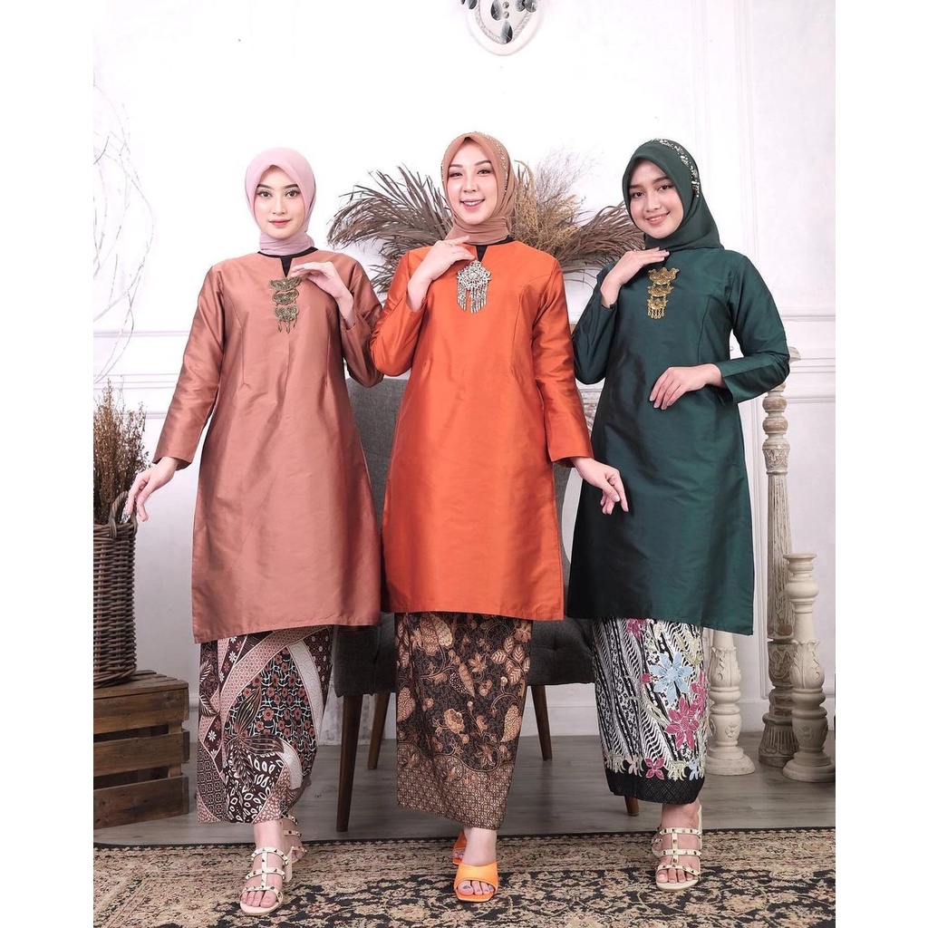 AZURAH SCRAF // Setelan Kebaya Modern | Baju Kebaya | Baju Kurung Malaysia | Setelan Kebaya Tafeta | Set Kebaya Modern | SET CHANTIKA