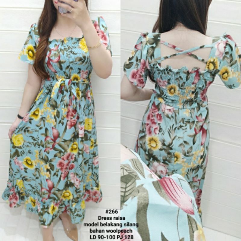 DRESS BUNGGA WOLLPEACH