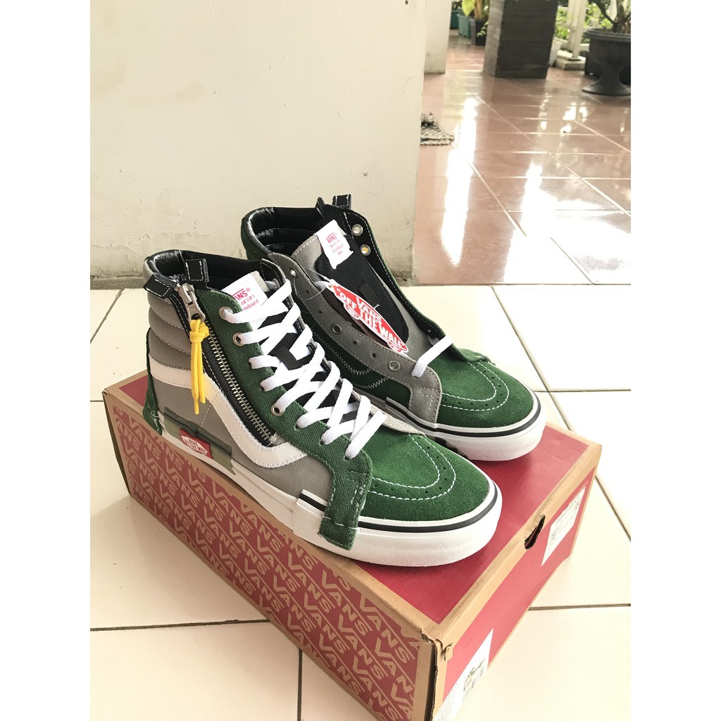 Sepatu Vans Sk8 Hi Reissue Cut and Paste Greener Pastures/Drizie New 100% ORIGINAL BNIB