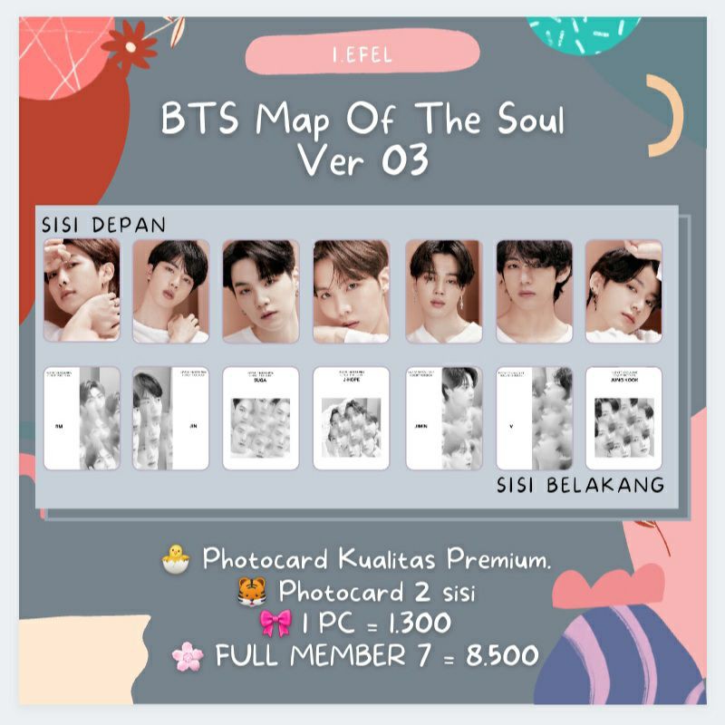 PC BTS MAP OF THE SOUL ONE VERSION 03 HIGH QUALITY PREMIUM -i.efel -