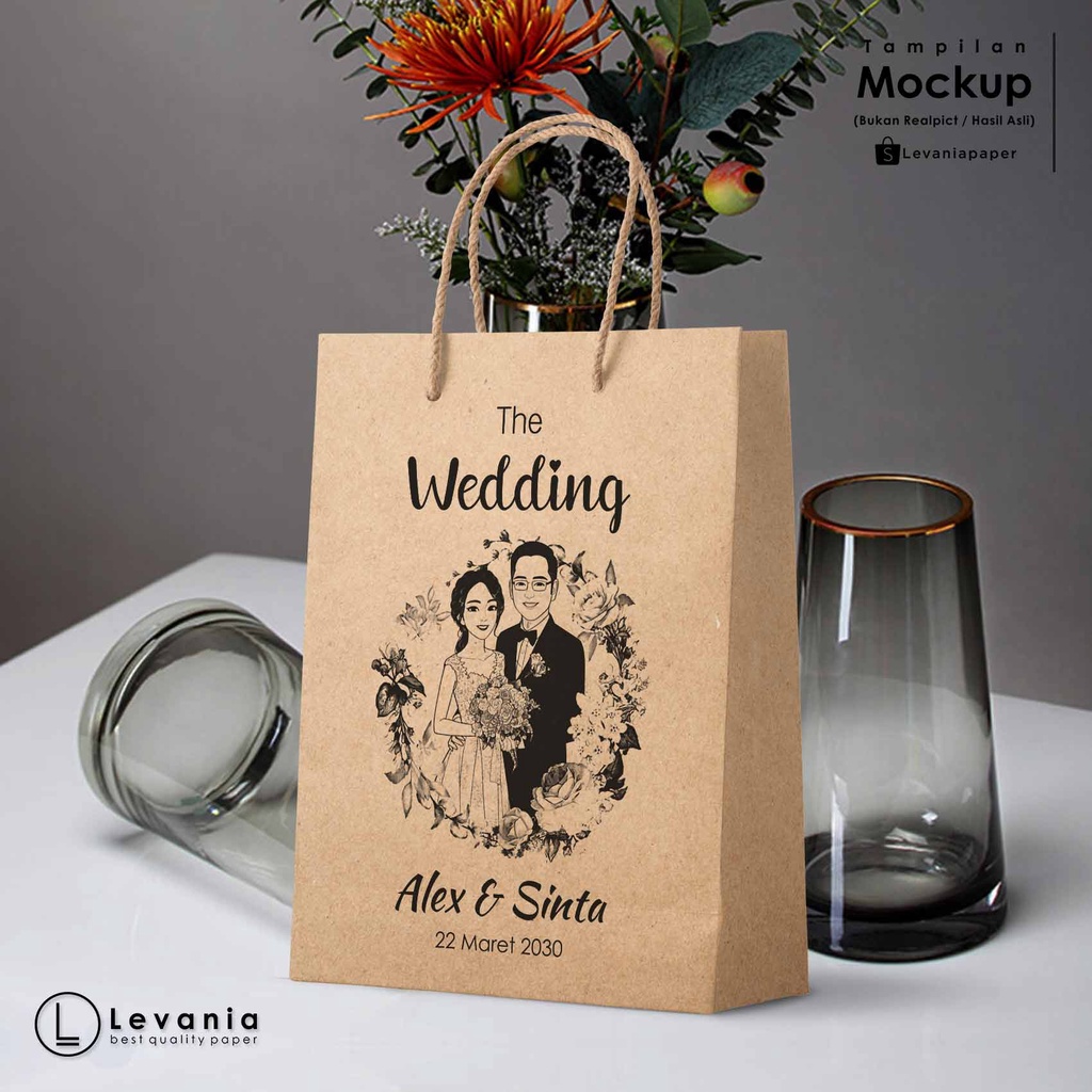 

tas peper bag | peper bag | Paperbag Custom Levania - Paper Bag, Tas Kertas, Tas Snack, Tas Jining, Tas Kado, Tas Souvenir, Wedding, Bungkus Kado, goodie bag / PAPERBAG COKLAT
